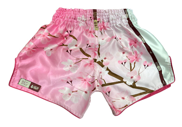 Cherry Blossom Fade Muay Thai Shorts
