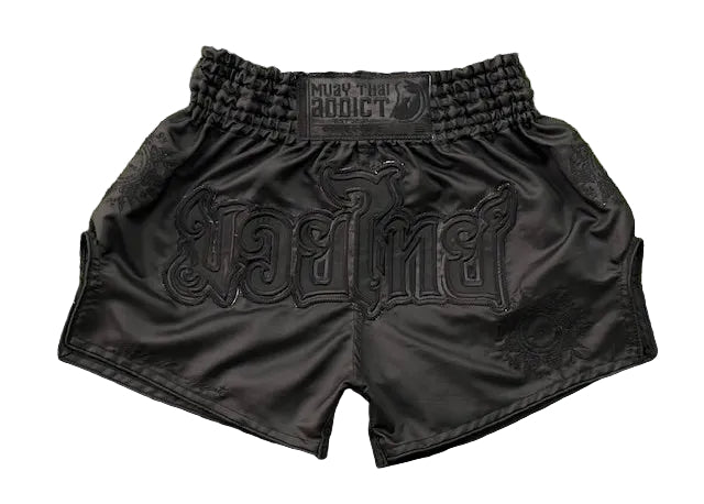 Black Sacred Circle Muay Thai Shorts
