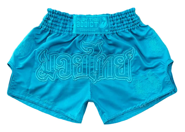 Teal Twin Tigers Muay Thai Shorts