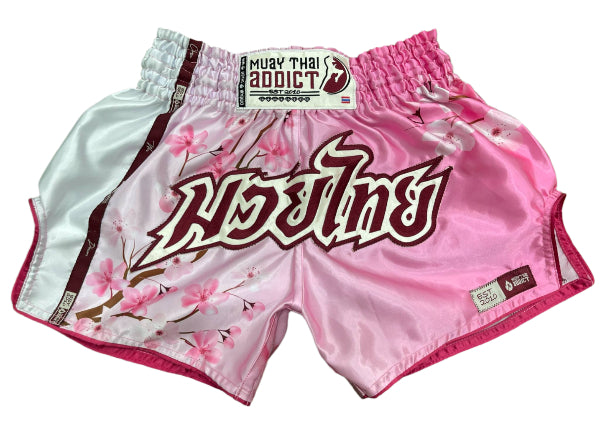 Cherry Blossom Fade Muay Thai Shorts