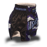 Blue Camo Single Panel Stars Muay Thai Shorts