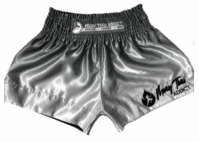 Black Faded Muay Thai Shorts